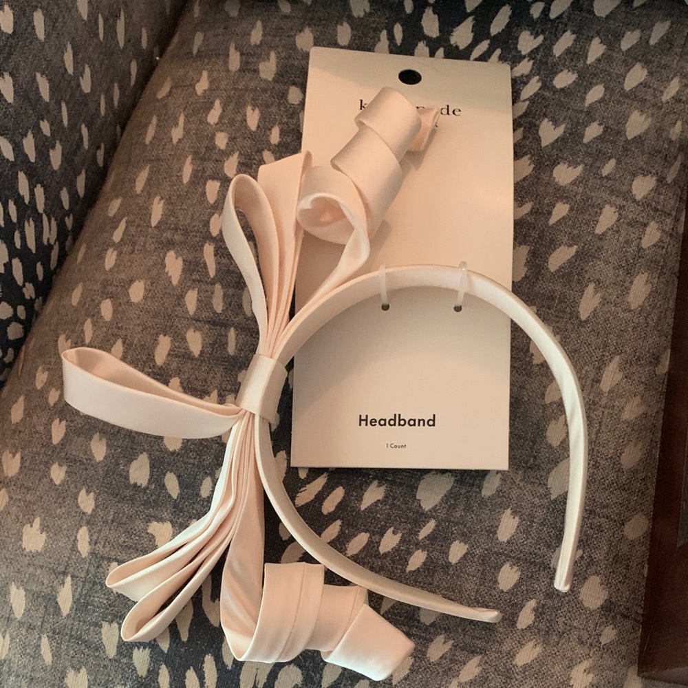 Kate Spade Cream Bow Headband, Kate Spade for Target, NWT